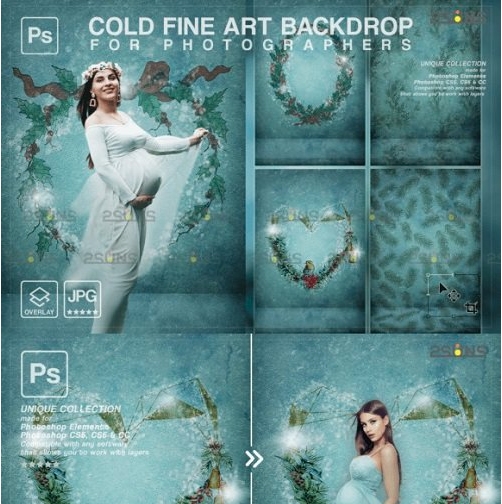 Winter Backdrop, Fine Art Textures